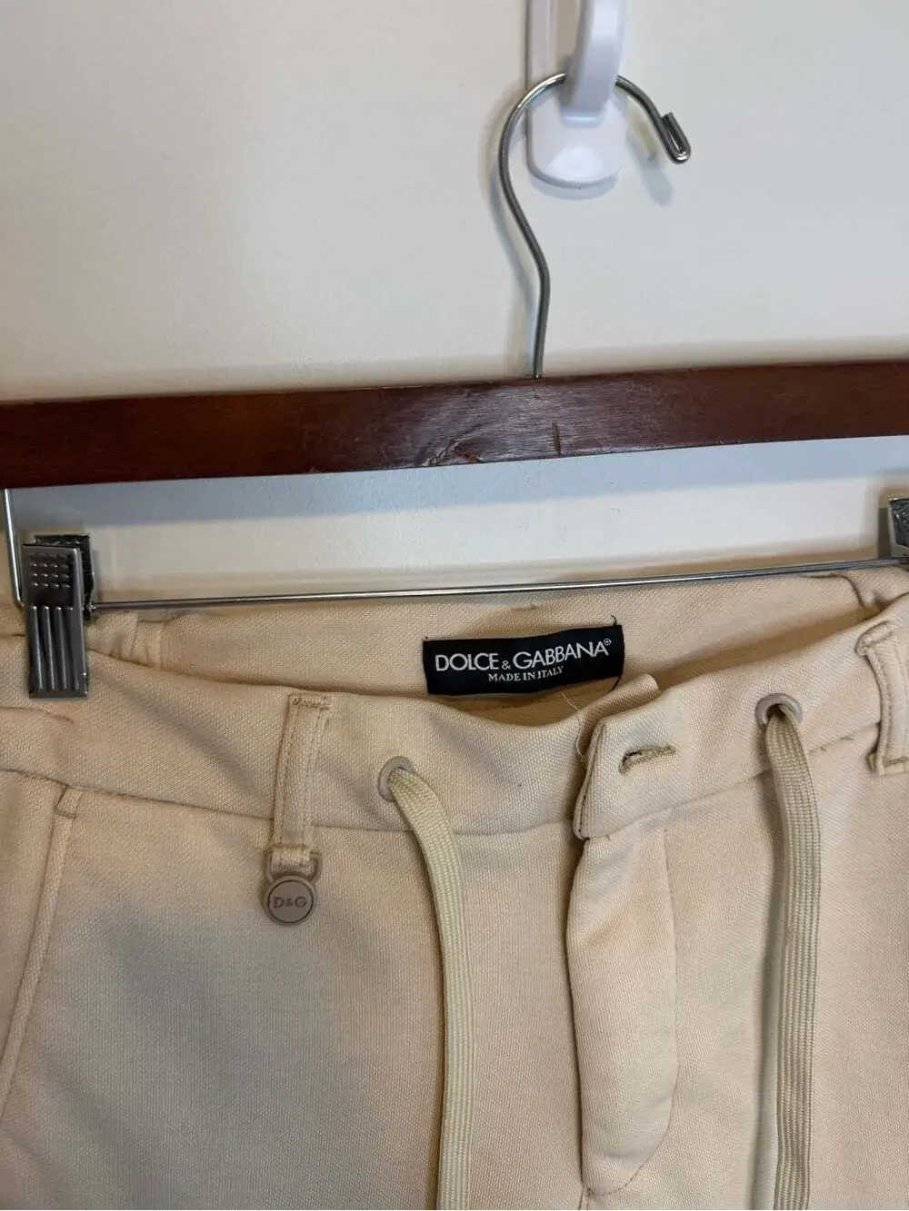 Dolce & Gabbana Men's Cream Jogger Pants size small
